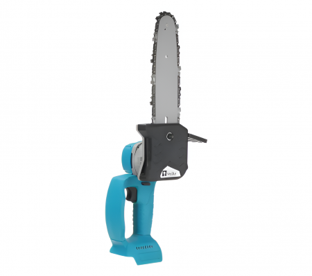 Mini Drujba cu 2 Acumulatori, Profesional, Lama 8", 550 W, 21 V, 5 aH, Accesorii, Albastru [13]