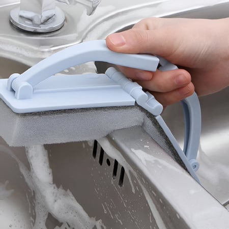 Mini Mop de Curatare, Tip Perie, cu Burete, Pliabil, Ergonomic, Albastru [11]