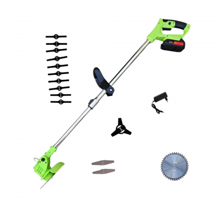 Motocoasa electrica cu Acumulator de 36 V, Accesorii Incluse, 4000 mAh, 18000 RPM, Verde [6]