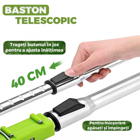 Motocoasa electrica cu Acumulator de 36 V, Accesorii Incluse, 4000 mAh, 18000 RPM, Verde [10]