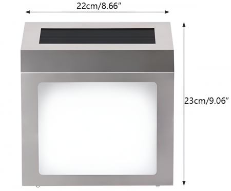 Numar Casa cu Lampa Solara, cu iluminare LED , 12 lm, AA 1.2V [2]