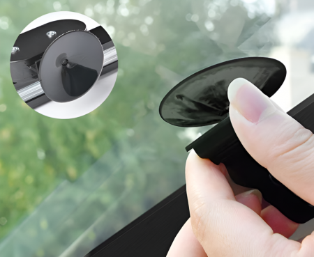 Parasolar Auto Retractabil, Fixare Prin Ventuze, Aluminiu, Universal [2]