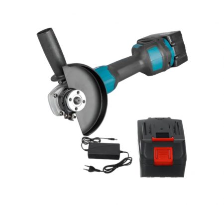 Scule multifunctionale si accesorii - Polizor Unghiular fara Fir, cu Acumulator, 24 V, Diametru Taiere 125mm, Negru/Verde