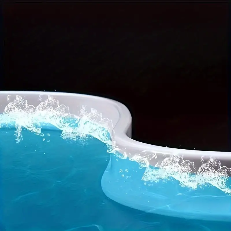 Suporturi si accesorii de baie - Prag de dus autoadeziv, eSimplu®, flexibil, pentru baie sau bucatarie, silicon, rezistent la mucegai, impermeabila, albastru, 1.5 m