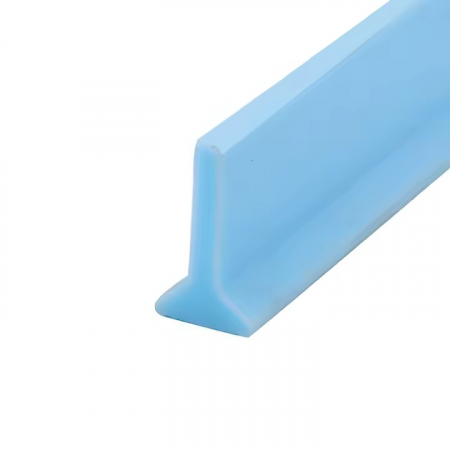 Prag de dus autoadeziv, eSimplu®, flexibil, pentru baie sau bucatarie, silicon, rezistent la mucegai, impermeabila, albastru, 1.5 m [6]
