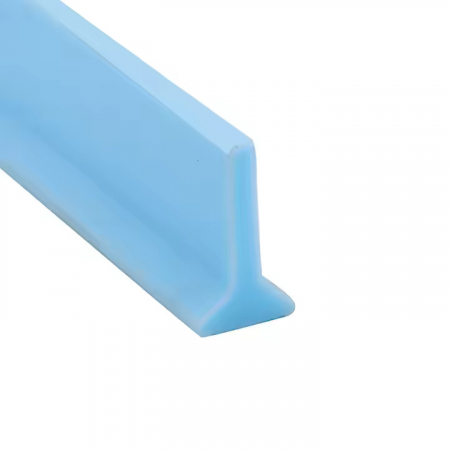 Suporturi si accesorii de baie - Prag de dus autoadeziv, eSimplu®, flexibil, pentru cabina de dus, silicon, rezistent la mucegai, impermeabil, albastru, 2 m
