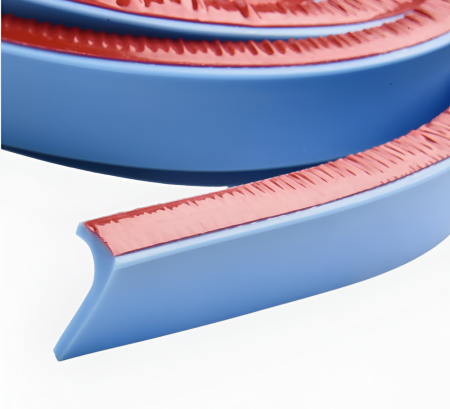 Prag de dus autoadeziv, flexibil, pentru cabina de dus, rezistent la mucegai, impermeabil, silicon, albastru, 1.5 m, model 90° [2]