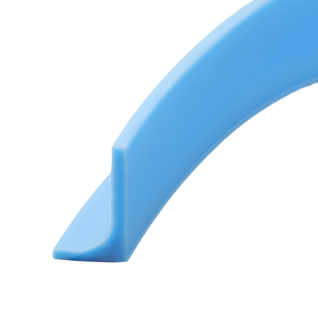 Casa & Gradina - Prag de dus autoadeziv, flexibil, pentru cabina de dus, rezistent la mucegai, impermeabil, silicon, albastru, 1.5 m, model 90°