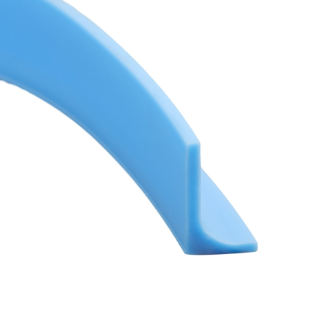 Casa & Gradina - Prag de dus autoadeziv, flexibil, pentru cabina de dus, rezistent la mucegai, impermeabil, silicon, albastru, 1 m, model 90°