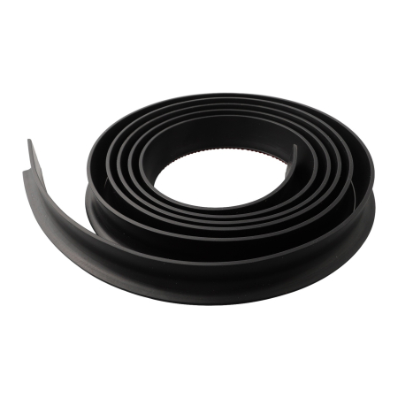 Casa & Gradina - Prag de dus autoadeziv, flexibil, pentru cabina de dus, silicon, rezistent la mucegai, impermeabil, negru, 2 m, model 90°