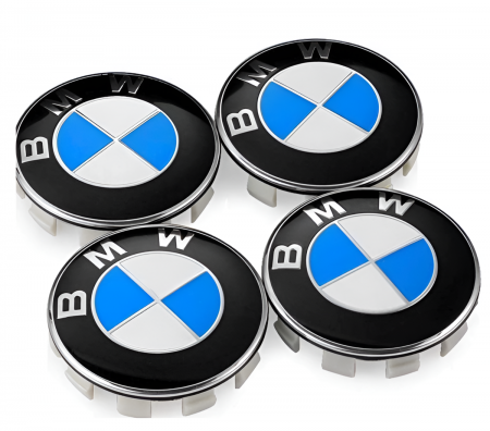 Accesorii auto exterioare & interioare - Set 4 Capace Roti BMW, 68mm, pentru Jante