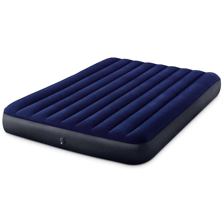 Set Saltea gonflabila Intex, pentru camping, 2 persoane, pompa manuala, 2 perne gonflabile, 200 x 150 x 25 cm [3]