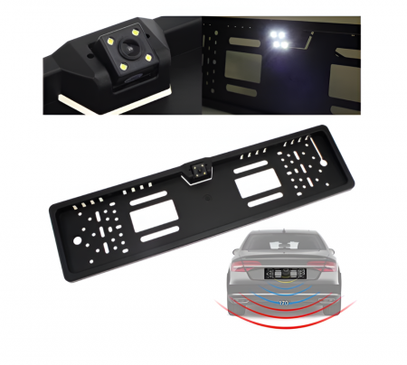 Suport Numar Auto Cu Camera Video Marsarier Cu Night Vision, Unghi Larg De Filmare 170 Grade, Rezolutie 628 x 586 [7]
