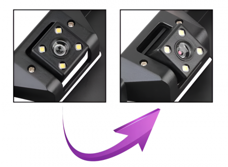 Suport Numar Auto Cu Camera Video Marsarier Cu Night Vision, Unghi Larg De Filmare 170 Grade, Rezolutie 628 x 586 [8]
