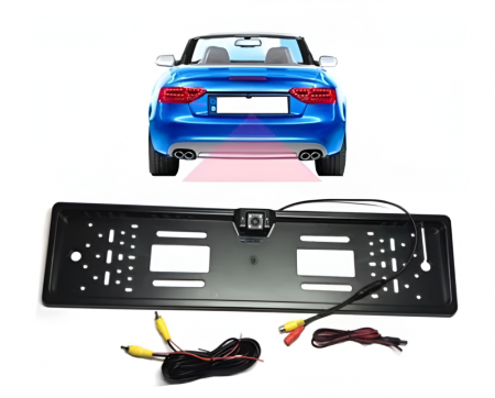 Suport Numar Auto Cu Camera Video Marsarier Cu Night Vision, Unghi Larg De Filmare 170 Grade, Rezolutie 628 x 586 [4]