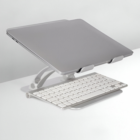Suport pentru Laptop, Portabil, pentru Corectare Postura, Inclinabil, Pliabil, Ergonomic, Aluminiu [9]