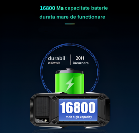 Telefon cu Butoane, eSimplu®, Baterie 2800 mAh, Dual SIM, FM Radio, Lanterna, Card SD, Negru, Ultra-Rezistent [10]