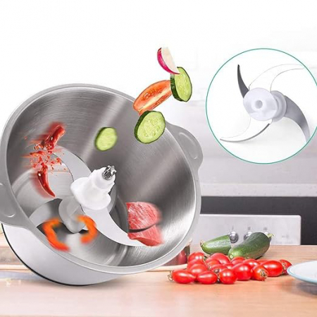 Tocator Electric Multifunctional din Inox, pentru Carne, Fructe si Legume, Putere 650w, Capacitate 3 Litri [7]