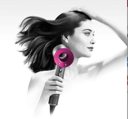 Uscator de par Profesional Tip Supersonic, eSimplu®, Tehnologie Ionica, 5 Accesorii Magnetice incluse, 3 Trepte Viteza, 4 Setari Temperatura, Gri/Mov [4]