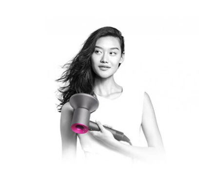 Uscator de par Profesional Tip Supersonic, eSimplu®, Tehnologie Ionica, 5 Accesorii Magnetice incluse, 3 Trepte Viteza, 4 Setari Temperatura, Gri/Mov [3]