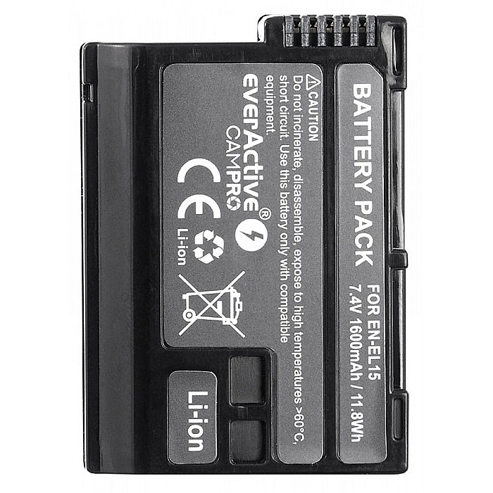 Acumulator Camera EverActive CamPRO EN-EL15 7V 1600mAh Li-Ion Compatibil Nikon [4]