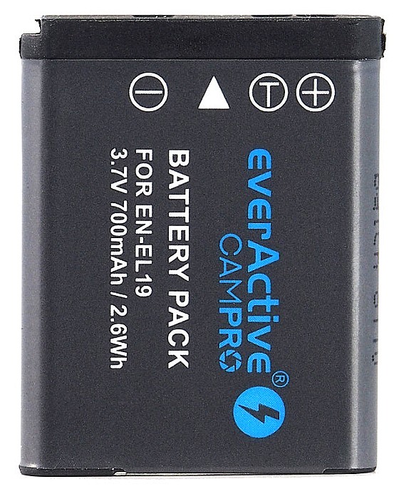 Acumulator Camera EverActive CamPRO EN-EL19 3,6V 700mAh Li-Ion Compatibil Nikon [2]