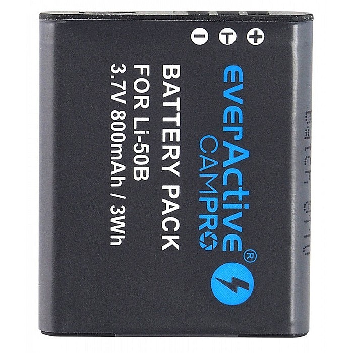 Acumulator Camera EverActive CamPRO LI-50B 3.7V 800mAh Li-Ion Compatibil Olympus [3]