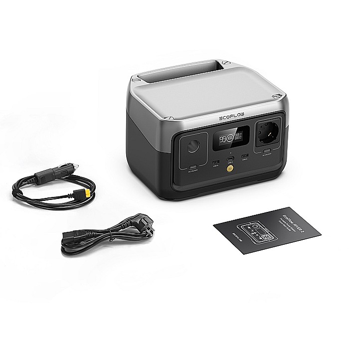 Acumulator extern portabil cu baterie LiFePO4 Power Station EcoFlow River 2 256Wh 230V powerbank camping [6]