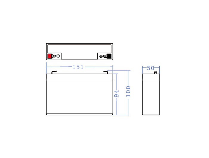 Acumulator stationar 6V 15Ah F1 AGM Green Cell AGM40 [3]