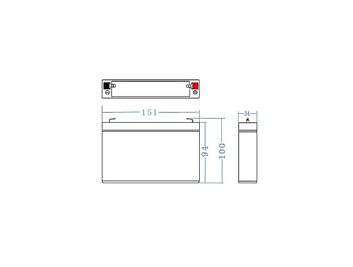 Acumulator stationar 6V 7Ah F1 AGM Green Cell AGM12 [3]