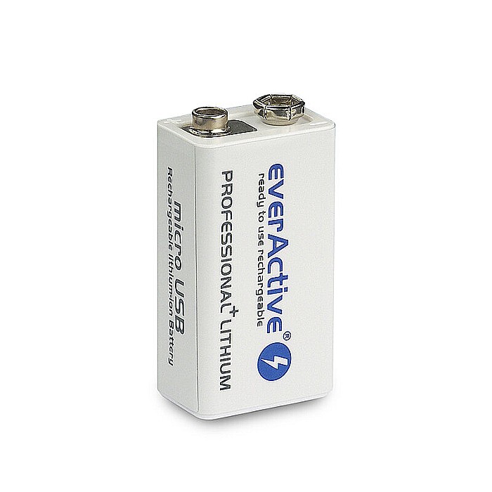 Acumulator tip 9V Li-ion 550mAh 1200 cicluri 6F22 cu incarcare directa la micro USB [4]