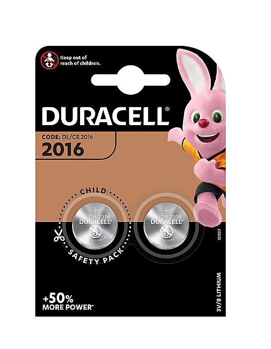Baterie Duracell CR2016 3V litiu blister 2 buc. [1]