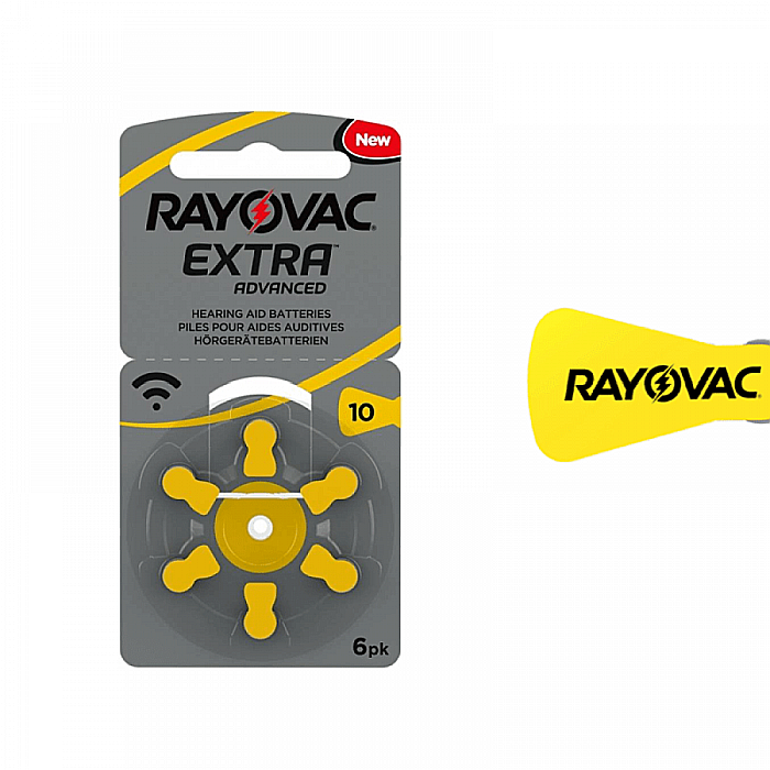 Baterii Rayovac Extra 10 PR70 Zinc-Aer 1.45V Pentru Aparate Auditive Set 60 Baterii [2]