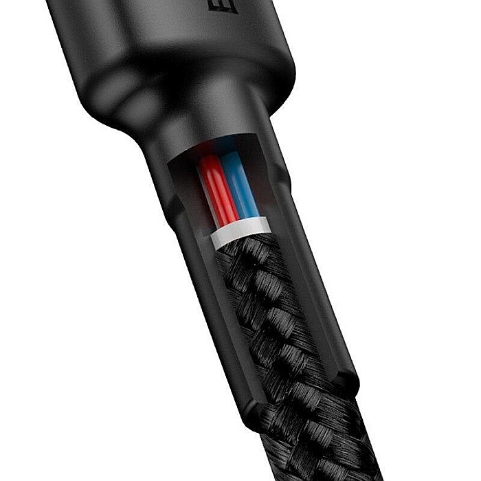 Cablu Baseus Cafule USB Tip-C la Tip-C Quick Charge 3.0 3A incarcare si date CATKLF-GG1 [3]