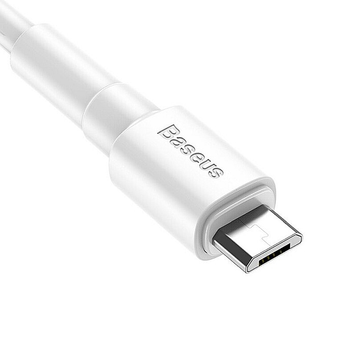 Cablu USB la Micro USB Baseus Quick Charge 2.4A 1 metru alb incarcare si date CAMSW-02 [3]