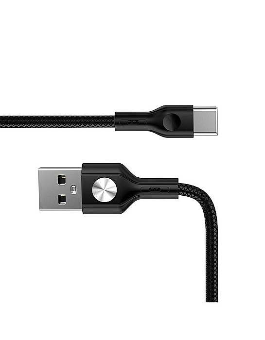 Cablu USB Tip C CD Leather Golf GC-60t Negru [2]
