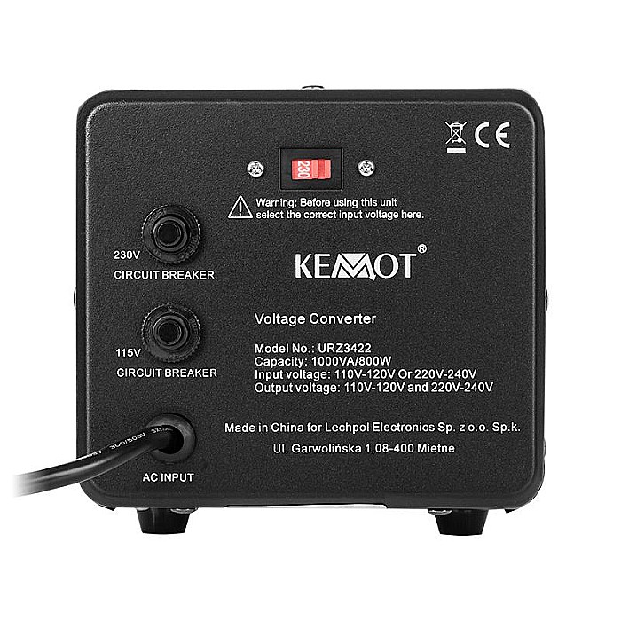 Convertor tensiune 800W 115V ⇄ 230V 1000VA Kemot URZ3422 [2]