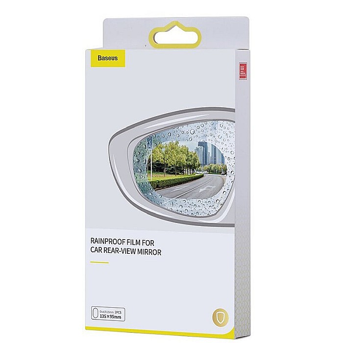 Folie Auto Oglinda Retrovizoare Anticondens Baseus 135 x 95 mm SGFY-C02 Clear set 2 buc. [2]