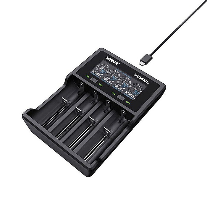 Incarcator cu 4 canale XTAR VC4SL cu functie de regenerare 18650 14500 20700  21700 3.6V / 3.7V [3]