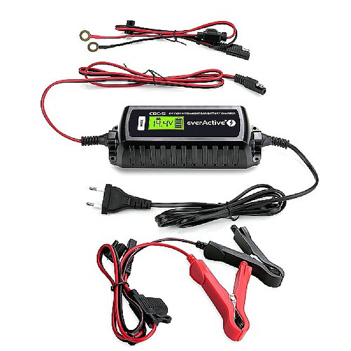 Incarcator inteligent 6V / 12V - max. 3.8ah Everactive CBC-5 pentru acumulatori stationari etansi plumb-acid auto moto [2]