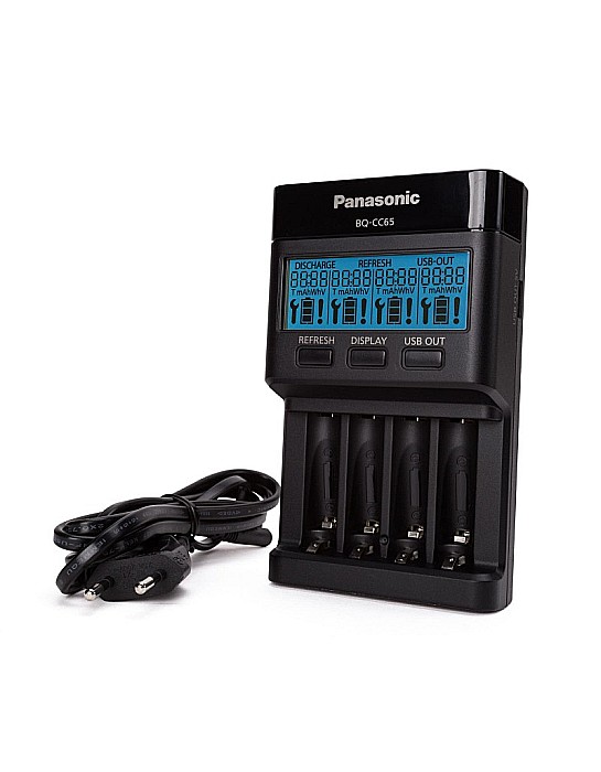 Incarcator Panasonic Eneloop pentru acumulatori AA si AAA Ni-MH 1.2V cu iesire USB si incarcare individuala BQ-CC65 [3]