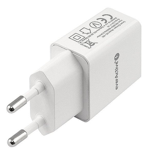Incarcator USB retea 5V 1A EverActive SC-100 alb [2]