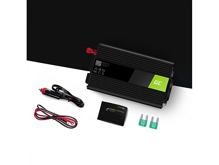 Invertor de tensiune auto de la 12V la 230V 300W unda sinusoidala pura Green Cell INV05DE [2]
