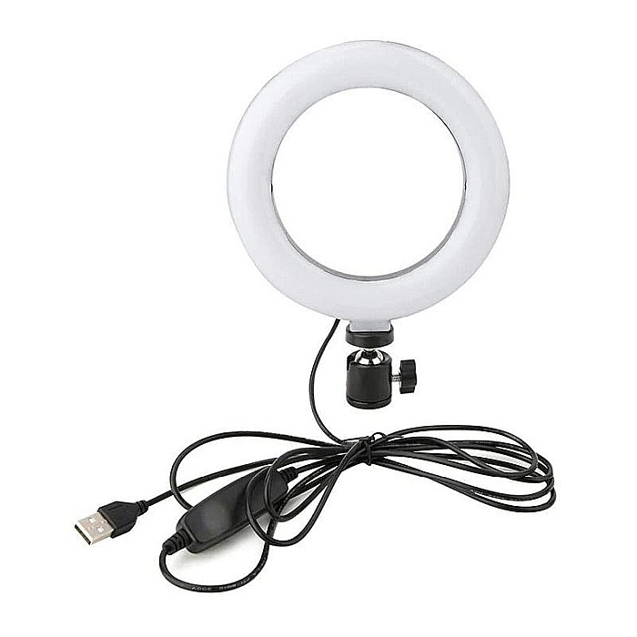 Kit vlogging 48 LED-uri 6 inch 8W USB Platinet [4]