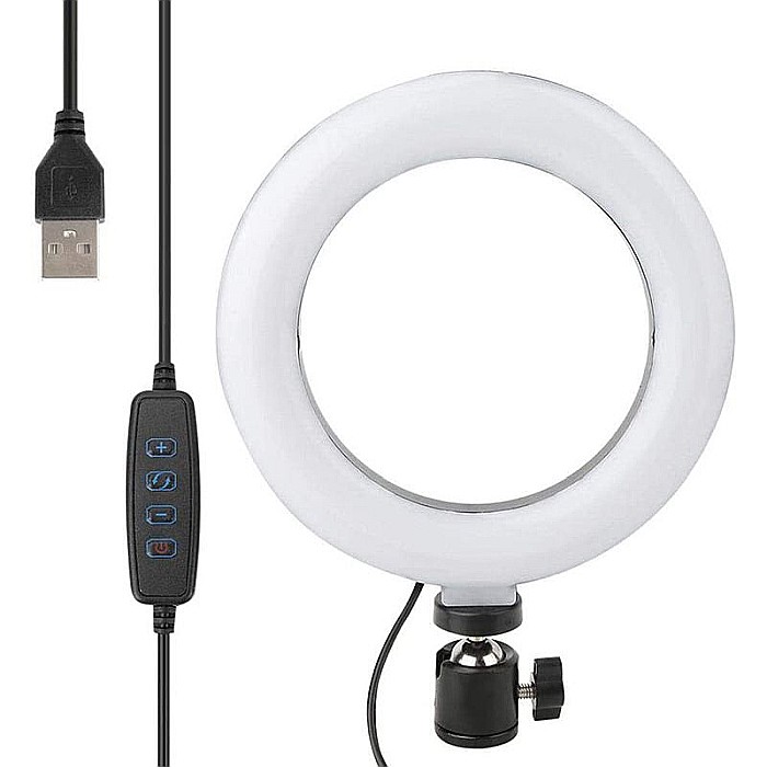 Kit vlogging 48 LED-uri 6 inch 8W USB Platinet [2]