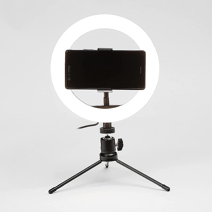 Kit vlogging 72 LED-uri 8 inch 10W USB Platinet [4]