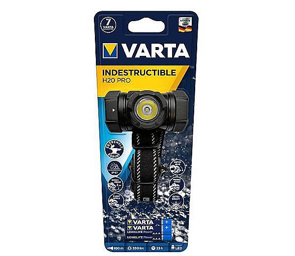 Lanterna frontala LED 4W Varta Indestructibila PRO H20 17732 cu 3 baterii AAA [2]