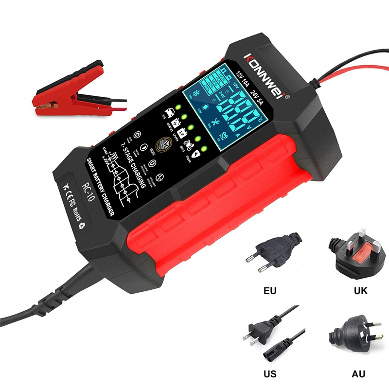Redresor baterie auto 12V /24V 10A  RC-10 Konnwei [3]