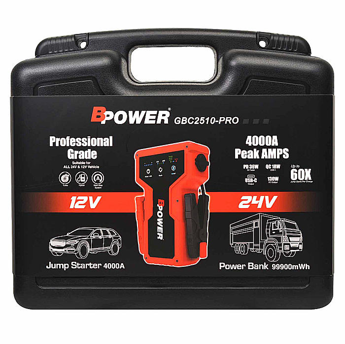 Starter Auto 12V / 24V 4000A BPower GBC2510-PRO robot de pornire TIR [4]