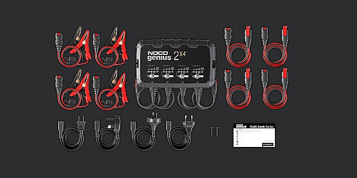 Statie de incarcat Noco GENIUS2X4 auto / moto 6V / 12V 2 x 4A pentru acumulatori Plumb-Acid AGM GEL VRLA Litiu [2]